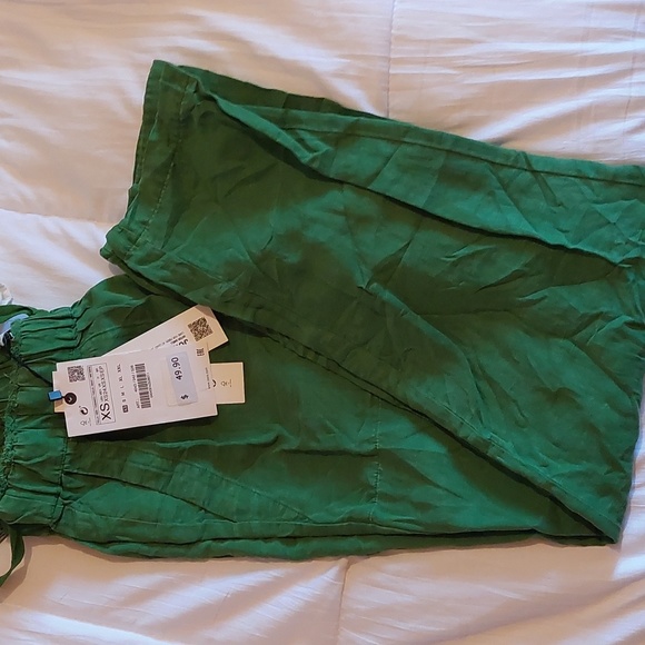 Zara pants, NWT, XS, Linen Blend - Picture 2 of 4